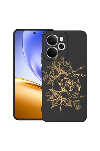 bestcase Carcasă ultra subțire TPU pentru Realme 14 5G, cu design roz auriu, ...