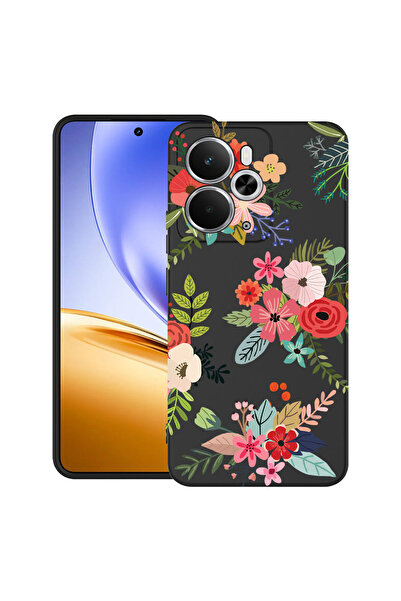 bestcase Carcasă ultrasubțire TPU pentru Realme 14 5G, cu design floral, 3113...