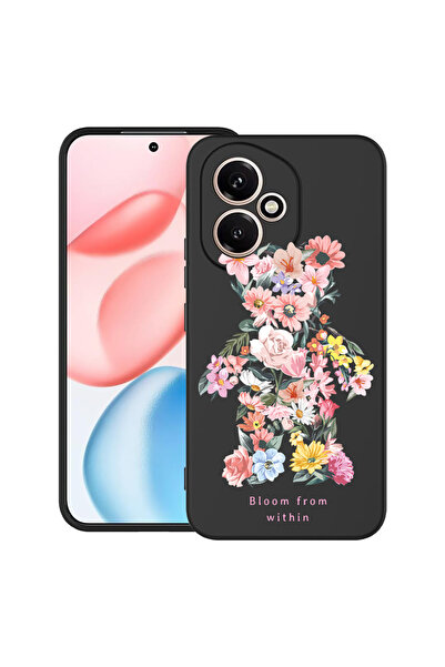 bestcase Carcasă ultra subțire TPU pentru Honor 400, Teddy Bear Bloom From Wi...
