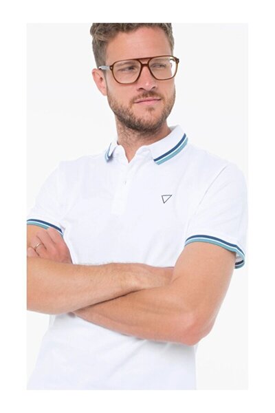 Guess Pique Men's Regular Fit Polo T-Shirt