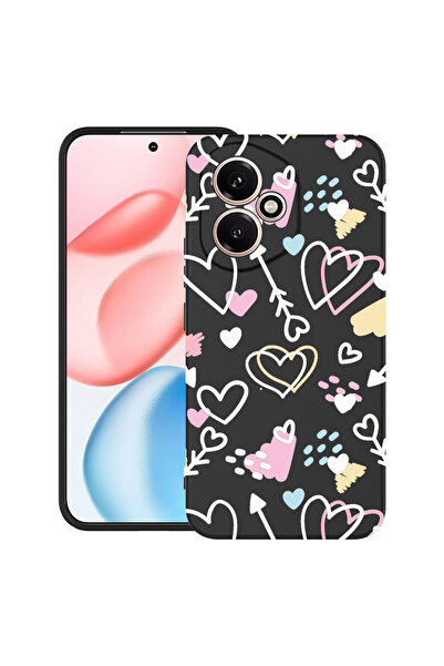 bestcase Carcasă ultra subțire TPU pentru Honor 400, simboluri de dragoste, 2...