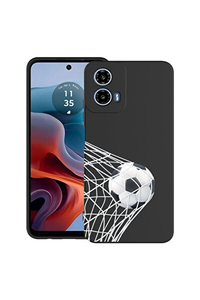 bestcase Carcasă ultra subțire din TPU pentru Motorola Moto G45, fotbal - Goo...