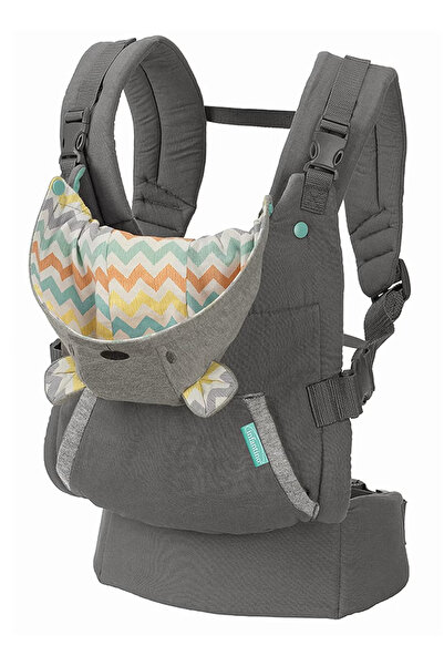 Primo Plus Cuddle Up Ergonomic Hoodie Baby Carrier With Removable Canopy, Grey
