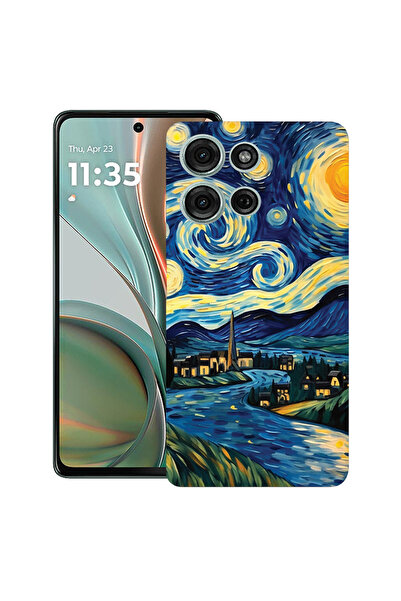 bestcase Carcasă ultra subțire TPU pentru Motorola Edge 50, culoarea Nopții î...