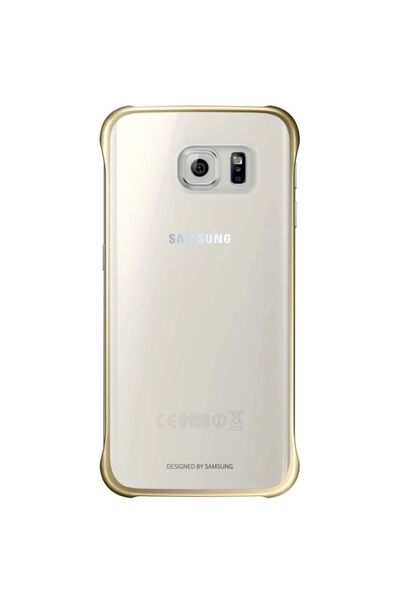 Samsung Capac de protectie Clear Cover pentru Galaxy S6 Edge, Gold