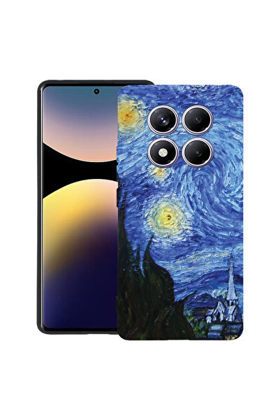 bestcase Carcasă ultra subțire TPU Mat pentru Oppo F29 Pro, Van Gogh - Noapte...