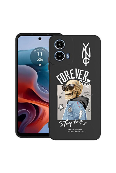 bestcase Carcasă ultra subțire din TPU pentru Motorola Moto G45, Forever Cool...