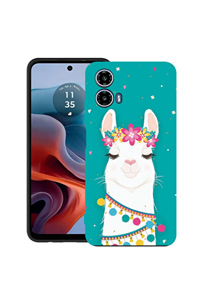 bestcase Carcasă ultra subțire din TPU pentru Motorola Moto G45, Lovely Lama,...