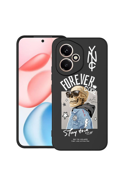 bestcase Carcasă ultra subțire din TPU pentru Honor 400, Forever Cool Skeleto...