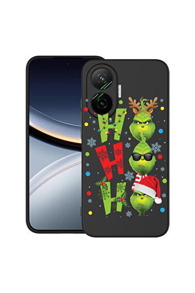 bestcase Carcasa TPU Mat Ultra Subtire pentru Poco F7, Grinches - Ho Ho Ho, 2...