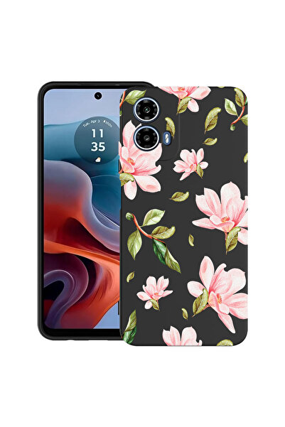 bestcase Carcasă ultra subțire din TPU pentru Motorola Moto G45, Colecția Flo...