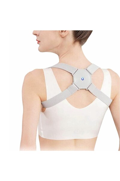Aptel Smart posture corrector, built-in alarm, USB charging, universal size, gray