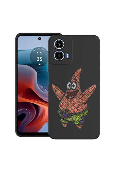 bestcase Carcasă ultra subțire din TPU pentru Motorola Moto G45, Patrick Star...