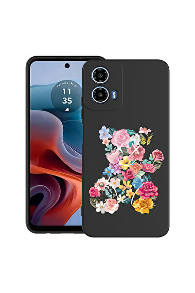 bestcase Carcasă ultra subțire TPU pentru Motorola Moto G45, culoarea ursuleț...