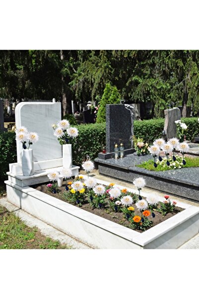 Other Set of 2 LED Solar Lanterns, All Saints' Day Candle, Chrysanthemum, 75 cm, GoGarden