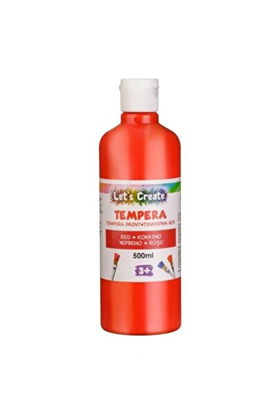SHOPIENS Vopsea Tempera Rosie 500ml, Netoxic, Finisaj Satinat, Solubila in Apa