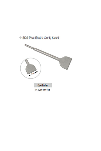 GFB SDS Plus Ekstra Geniş Keski 5'Lİ ADET