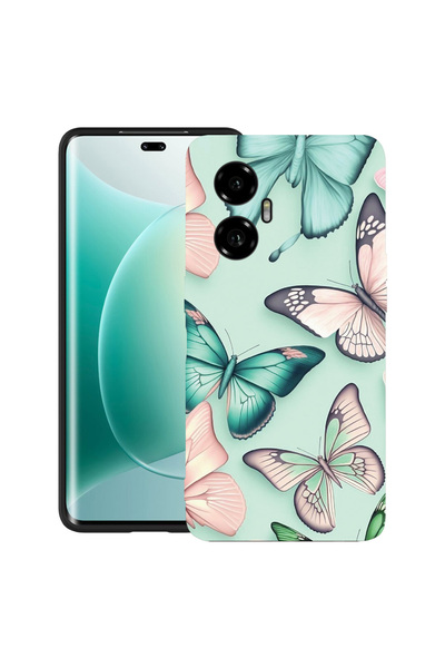 bestcase Carcasă ultra subțire TPU pentru Honor 300, model fluture, 2052017 B...