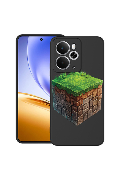 bestcase Carcasă ultra subțire TPU pentru Realme 14 5G, cu design Minecraft W...