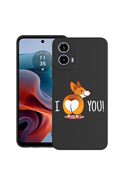 bestcase Carcasă ultra subțire TPU pentru Motorola Moto G45, emoji dulce de c...