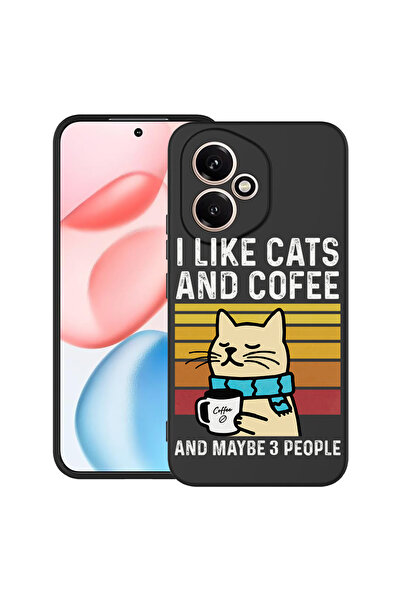 bestcase Carcasă ultra subțire TPU pentru Honor 400, pisici și cafea, 2060076...