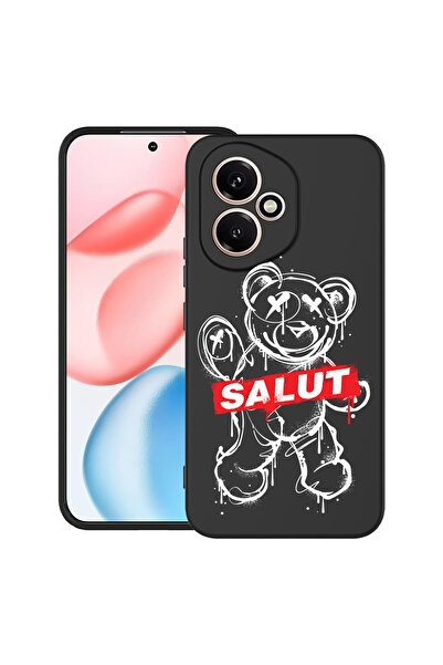 bestcase Carcasă ultra subțire TPU pentru Honor 400, Teddy Bear Salut, 206007...