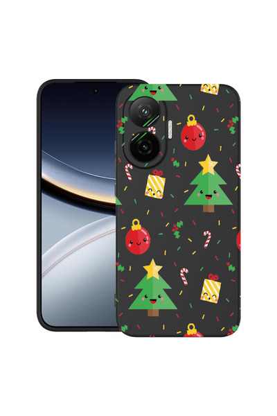 bestcase Ултра тънък TPU матов калъф за Poco F7, Коледна елха, 2052009 B 309