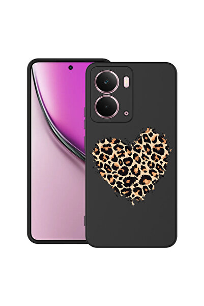 bestcase Carcasă ultra subțire TPU pentru Realme P3, model inimă de leopard, ...