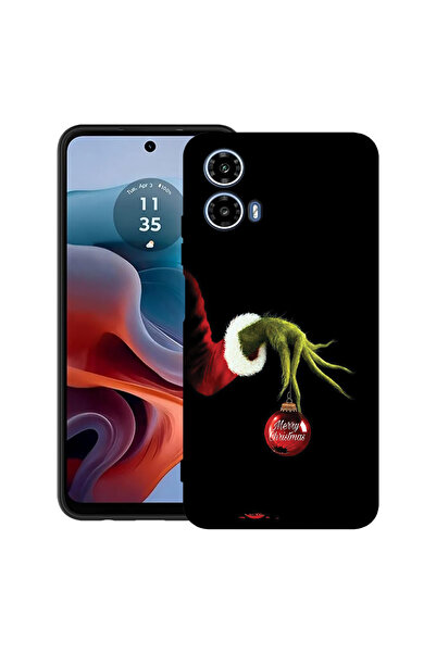 bestcase Carcasă ultra subțire din TPU pentru Motorola Moto G45, Grinch de Cr...