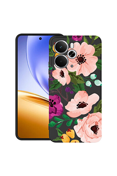 bestcase Carcasă ultra subțire TPU Mat pentru Realme 14T, flori pastelate, 20...