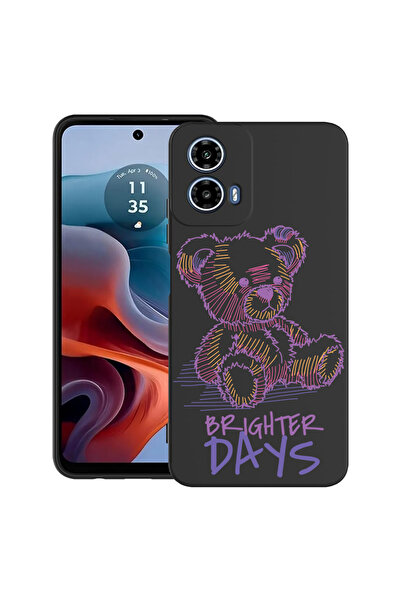 bestcase Carcasă ultra subțire TPU pentru Motorola Moto G45, Teddy Bear Brigh...