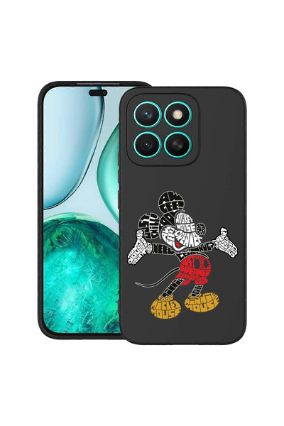 bestcase Premium Silicon Case For Xiaomi 15T, cu Design Calligraphy Mickey Mouse, 3100017 PB 1525