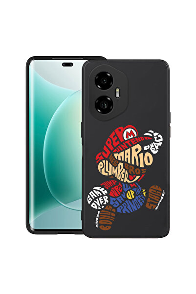 bestcase Carcasă ultra subțire TPU pentru Honor 300, caligrafie Super Mario, ...