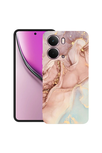 bestcase Carcasă ultra subțire TPU Mat pentru Realme P3, marmură roz, 2052015...
