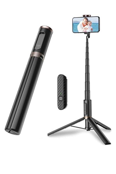 Bukela 152cm Selfie Stick Tripod, All-in-1 Portable Stand, Black