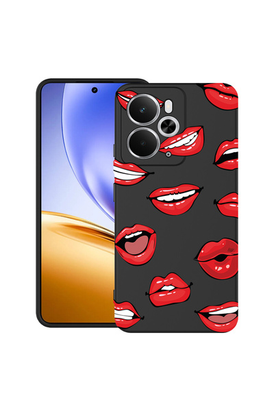 bestcase Carcasă ultra subțire TPU Mat pentru Realme 14T, model buze - sărut,...