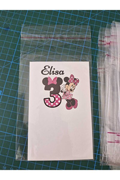 ETİKETİM 50 Adet 10x20 Bantlı Şeffaf Poşet Jelatin-Organizer Takı Toka Aksesuar ve Kart