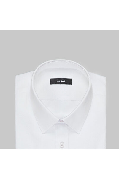 Sarar ERKEK ELVİO FO DOKUMA KUMAŞ SLİM FİT BEYAZ GÖMLEK