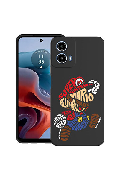 bestcase Carcasă ultra subțire din TPU pentru Motorola Moto G45, Calligraphy ...