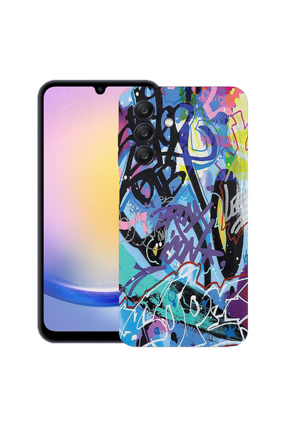 bestcase Carcasă ultra subțire TPU Mat pentru Samsung Galaxy M56, Graffiti, 2...