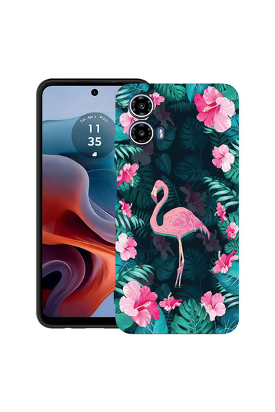 bestcase Θήκη TPU εξαιρετικά λεπτή για Motorola Moto G45, Flamingo, 2052022 B...