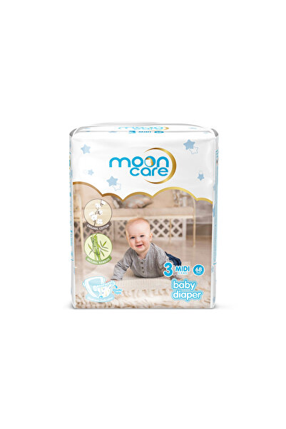 MOONCARE حفاضات جامبو للأطفال - متوسطة (4 × 68 قطعة)