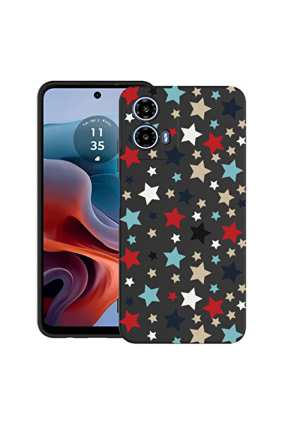 bestcase Carcasă ultra subțire TPU pentru Motorola Moto G45, stele, 2052022 B...