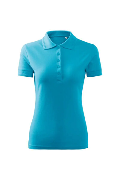 Malfini Tricou polo dama, Malfini, PIQUE POLO, F10 M Turcoaz