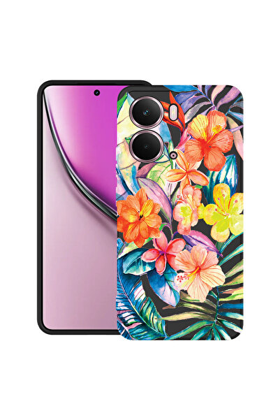 bestcase Carcasă ultra subțire TPU Mat pentru Realme P3, flori topice, 205201...