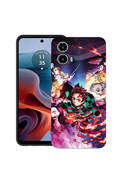 bestcase Carcasă ultra subțire din TPU pentru Motorola Moto G45, Demon Slayer...