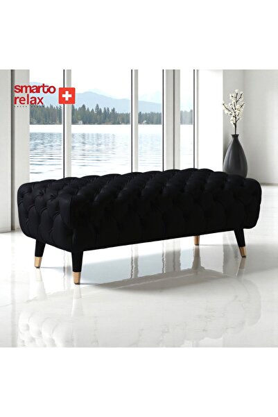 Smarto relax Swiss Style Puf, Babyface Kaplama, 110x45x40 cm, Pelastik Ayaklı...