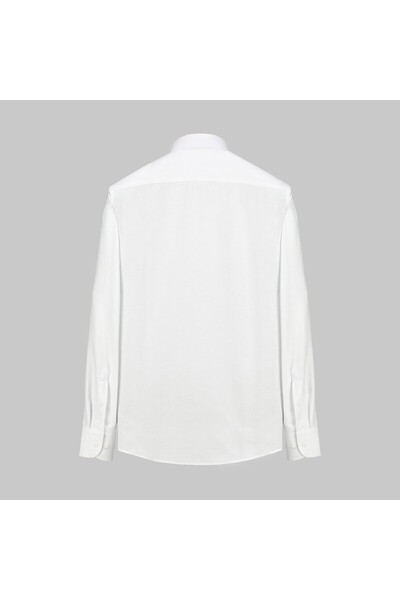 Sarar ERKEK ELVİO FO DOKUMA KUMAŞ SLİM FİT BEYAZ GÖMLEK