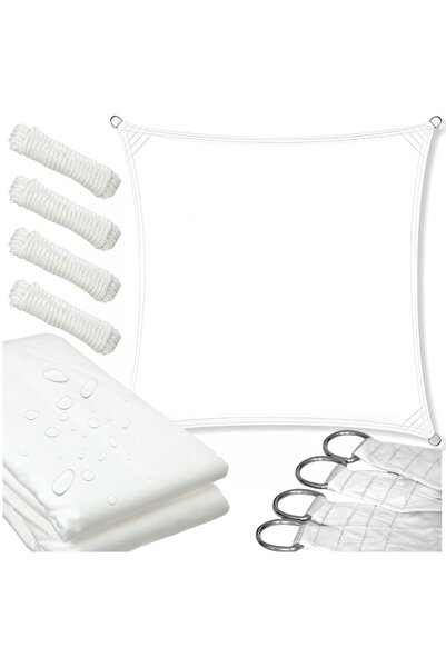 Other Copertină velă albă, 4 x 4 m, impermeabilă, rezistentă la soare și UV