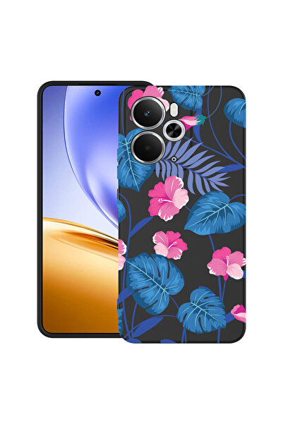 bestcase Carcasă ultra subțire TPU pentru Realme 14 5G, cu design Flori albas...